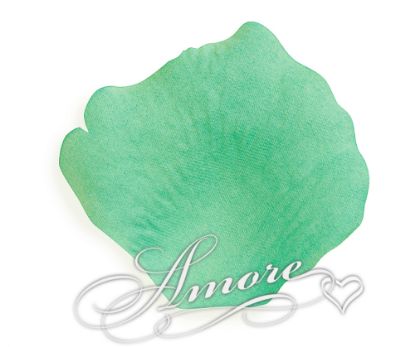 Picture of Silk Rose Petals Pool Green (Green-Aqua)