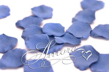 Picture of Silk Rose Petals Cornflower-Bluelight